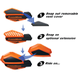 Изображение Ветровые щитки для квадроцикла "PowerMadd" Серия Star, оранжевый/черный